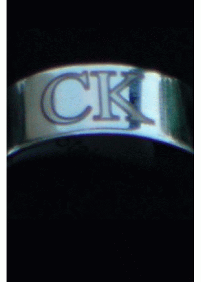 Стоманен гравиран пръстен модел Calvin Klein- размер 20